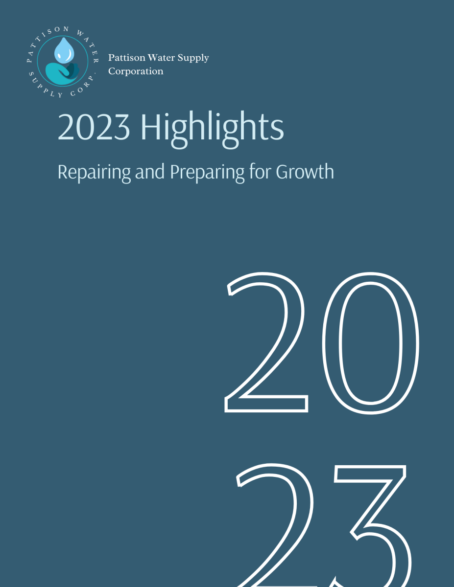 Teal and blue shades Year in large font