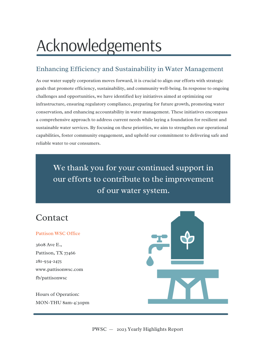 Teal and blue shades Year in large font