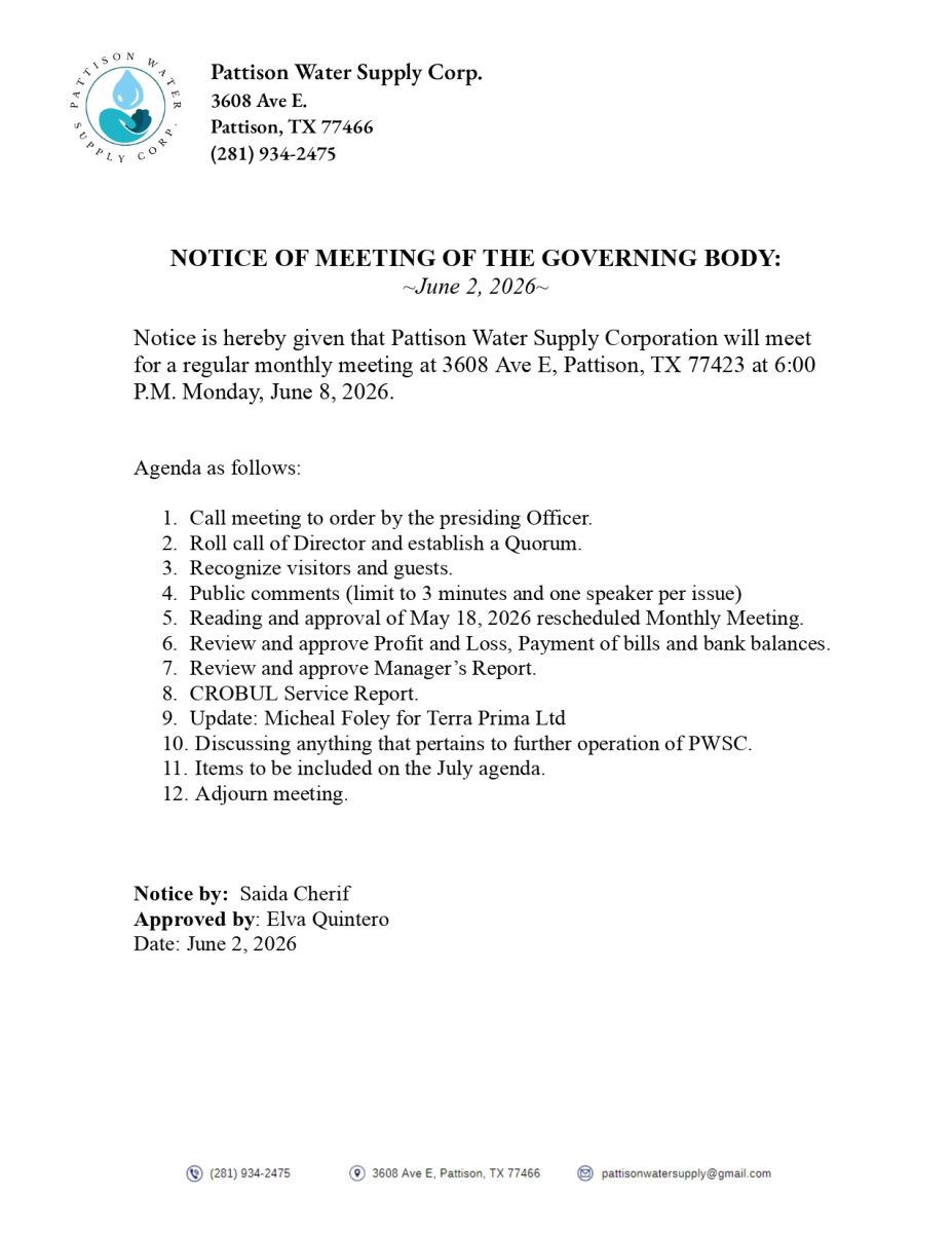 Agenda